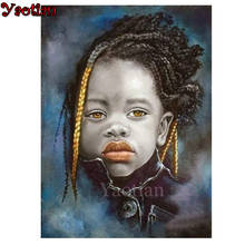 African girl 5d diy diamond painting full square round 3d Diamond Embroidery mosaic diamond art ,Amazing artworks, 2024 - buy cheap