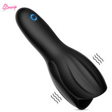 Sex Toys for Men Rechargeable Penis Massager with 10 Vibrators Male Masturbator Delay Lasting Glans Trainer Men's Glans Vibrator 2024 - buy cheap