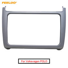 FEELDO-Marco de DVD para coche VW POLO 2014-2015, marco de Audio para salpicadero, 2DIN, Fascia 2024 - compra barato