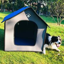 Foldable Pet Dog House Outdoor Waterproof Pet Tent Bed Mats For Small Medium Large Dogs Cushion House Kennel Nest Pet Products 2024 - buy cheap