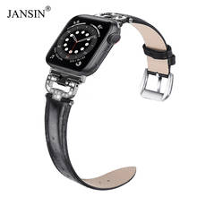 Кожаный браслет-петля для Apple Watch Series 6 SE 5 4 40/44 мм браслет женский браслет ремешок для iWatch 38/42 мм серия 3 2 2024 - купить недорого