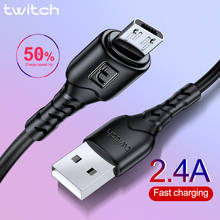Twitch Micro USB 2.4A for Xiaomi Redmi Note 5 Pro Samsung S7 Android Charger Data Phone Cable 2024 - buy cheap