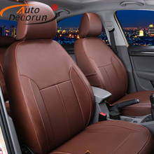 Autodecorun-capa de couro para assento de carro, proteção para assento, almofada de assento, feita em couro, para ford s-max 2008 2024 - compre barato