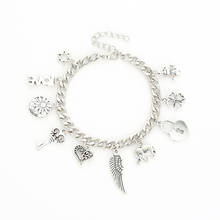 Creative Fashion Jewelry Elephant Key Lock Wing Leaf Variety Pendant Bracelet For Women Luxury Namour Charm Gift All Seasons 2024 - buy cheap
