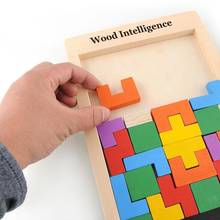 Красочный Деревянный Танграм головоломка интеллект образовательные головоломки для детей головоломка игра игрушка для детей 2024 - купить недорого