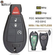 KEYECU 433MHz PCF7941A M3N5WY783X IYZ-C01C Keyless-Go Smart Remote Key Fobik Fob for Dodge Ram 1500 2500 3500 for Chrysler Jeep 2024 - buy cheap