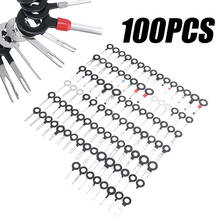 100pcs Pin Ejector Wire Kit Extractor Auto Terminal Removal Connector Set Pick Connector Crimp Pin Back Needle 2024 - buy cheap