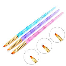 3Pcs/Set UV Gel Nail Brush Sequins Handle Acrylic Carved Drawing Paintin Pen Nail Art Brushes For Nails Gradient Manicure Tools 2024 - buy cheap