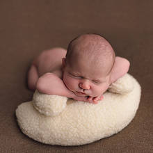 Travesseiro de penas crescentes para fotografia, acessórios de adereço para tirar fotos de bebês recém-nascidos, travesseiro de almofada infantil para estúdio de fotografia 2024 - compre barato