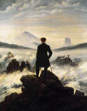 4style Choose Caspar David Friedrich The Wanderer above the Sea of Fog Art Print Silk Poster for Your Home Wall Decor 24x36inch 2024 - buy cheap