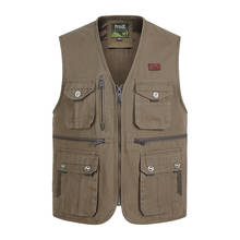 Pocket Summer Vest Multi for Men Spring Autumn Male Casual Photographer Travel Sleeveless Jacket Tool Waistcoat with Many Pocket 2024 - buy cheap