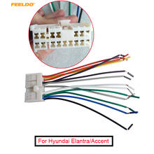 FEELDO 1Pc Car Audio Stereo Wiring Harness Adapter Plug For Hyundai/KIA(01~05) Factory OEM Radio CD/DVD Stereo #FD-2742 2024 - buy cheap