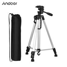 Andoer-trípode ligero para fotografía, soporte de teléfono de aleación de aluminio con bolsa de transporte, para cámara Canon, Sony, Nikon, DSLR 2024 - compra barato