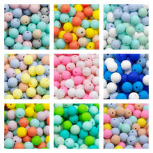 Cute-idea 9mm Baby Silicone Round Beads 10pcs Kids Teething Chew beads DIY Baby goods infant Nursing Pacifier chains toys gifts 2024 - buy cheap