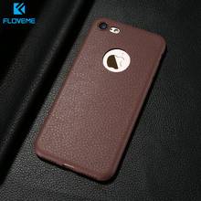 FLOVEME Leather Case For iPhone 11 8 8 plus XS Max iPhone 7 Cases Soft Back Cover For iPhone 11 pro funda iphone 7 XS X XR 6s 2024 - buy cheap