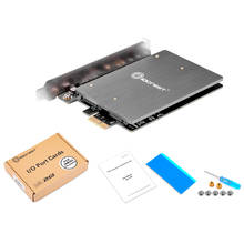 Adicionar Em Cartões NGFF PCIE para Adaptador M2 M.2 PARA Adaptador de Porta Dupla PCI Express PCIE X1 B Chave Suporta Cartão 2230 2242 2260 2280 M2 SSD 2024 - compre barato