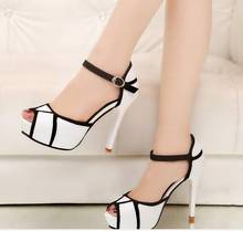 Shorha fashion Sexy high heel shoes for women summer shoes for women Fish mouth sandals classic heels wedding shoes for Women's high heel stiletto sandals 2024 - buy cheap