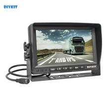 DIYKIT AHD 7" IPS Car Monitor Rear View Monitor Support 1080P AHD Camera with 2 x 4PIN Video Input 12V-24V DC 2024 - buy cheap