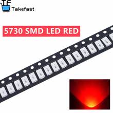 Chip de diodo led ultrafino 1000 peças, smd 5630/5730/smt, smd vermelho 5730 de led para áreas externas, 2.0 ~ 2.6v 620-625nm, 5730 vermelho 2024 - compre barato