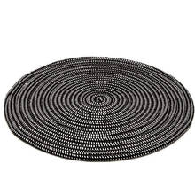 Handmade Round Knit Carpet Woven Rug Black For Living Room Decor Bedroom Bedside Area Rug Sofa Table Chair Mat Nordic Home Decor 2024 - buy cheap
