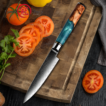 Многофункциональный нож Grandsharp 4,3 дюйма, 67 слоев, Дамасские стальные ножи, японский универсальный нож, кухонный нож для овощей, подарок для готовки 2024 - купить недорого
