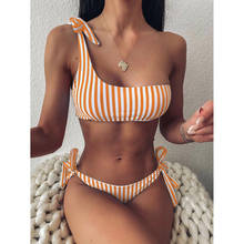 New Sexy Striped Beach Bikinis Set Women Swimwear Push Up Swimsuit Female Bathing Suits Bikini Girls Pool Swim Suit 2021 2024 - buy cheap