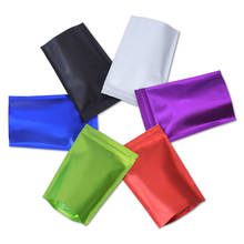 Fábrica de sacolas personalizáveis com fecho de alumínio colorido, grande, opaco, sacola de embalagem para chá e café, 1000 2024 - compre barato