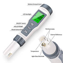 Многофункциональный тестер качества воды с ATC 0,01 PH разрешение PH TDS тестер температуры для воды PH Измеритель Высокого тестер точности 2024 - купить недорого