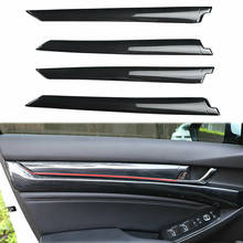 Carbon Fiber Style Car Inner Door Decoration Strip Trim For Honda Accord 2018 2019 2024 - buy cheap