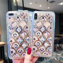 Marble Emboss Fish Scale Phone Case For Samsung Galaxy S10 S10e S10 Lite S9 Plus 8 Note 10 Pro Silicone Glitter Quicksand Coque 2024 - buy cheap