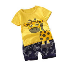 Fashion Summer Children Cotton Clothes Baby Boys Girls Cartoon T-Shirt Shorts 2Pcs/sets Toddler Casual Clothing Kids Tracksuits 2024 - buy cheap