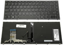 Notebook americano para hp zbook estúdio g3 15.6 ", teclado para laptop preto com iluminação de fundo 2024 - compre barato