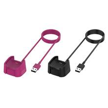 Cable de soporte de carga USB para reloj de pulsera inteligente Fit-bit Versa 2, cargador nuevo, 2021 2024 - compra barato