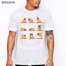 Camiseta masculina estampa animais yoga, abacate, boston, faz acabamento, camiseta engraçada, 2019 2024 - compre barato