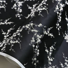 Tela de brocado étnico chino, Material de ropa Jacquard con patrón de flor de ciruelo, 100cm x 75cm 2024 - compra barato