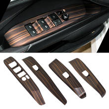 4pcs Car Peach Wood Grain Door Window Lift Switch Button Panel Cover Frame Trim Decoration Fit For Toyota Camry 2018 2019 LHD 2024 - buy cheap