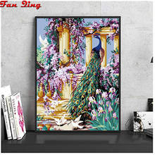 Full Square/Round Drill 5d Diy Diamond Painting Peacocks Garden Embroidery Cross Stitch Rhinestone Mosaic Home Decoration 2024 - buy cheap