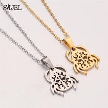 SMJEL Egyptian Scarab Necklace Beetle Pendant Geometric Stainless Steel Chain Necklace Insect Jewelry Accessories Party Gift 2024 - buy cheap