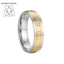 Classic 3 stone LOVE Alliances wedding gold filled finger rings design for women ladies jewelry promise couple marriage ring 2024 - buy cheap