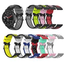Universal Dual Color Silicone 20mm Watch Band Strap for Samsung Gear S2/S2 Classic Gear Sport R600 Amazfit Bip Vivoactive 3 2024 - buy cheap