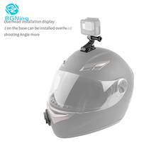 Suporte de queixo para capacete de moto, suporte removível para câmera de ação, conjunto adaptador para gopro hero 9 8 7 6 e yi 2024 - compre barato