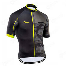 FRENESI 2020 Men Cycling Jersey Summer Mountain Bicycle Shirt Maillot Racing Run Riding Breathable Bike Clothes 2024 - buy cheap