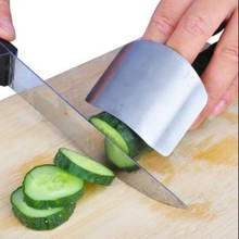 Защитная накладка на палец из нержавеющей стали, безопасный нож для нарезки, кухонные приспособления, защита для нарезки овощей 2024 - купить недорого