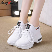 white Shoes Womens Sneakers platform Women's Designer Shoes Tennis Female Woman Fashion Trainers Heels spring Chaussure Femme 2024 - buy cheap