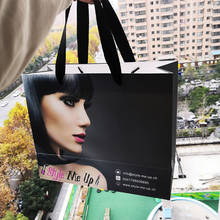 Bolsa de papel ecológica de alta qualidade com logotipo personalizado, sacola reciclável com alça para compras/embalagem 2024 - compre barato
