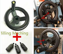 1Set Milling Machine M1431 B125+126 Fine Feed Black Plastic Hand Wheel + B110+111 3X Feed Reverse Knob For BRIDGEPORT Mill Tools 2024 - buy cheap