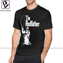 Fisherman T Shirt The Rodfather Fishing T-Shirt Awesome Short Sleeve Tee Shirt Summer 100 Percent Cotton Graphic Men Big Tshirt 2024 - buy cheap