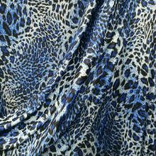 Elástico frio gelo seda de malha safira leopardo impressão pano tecido para costura latina dança vestido roupa banho diy materiais 1 metro 2024 - compre barato