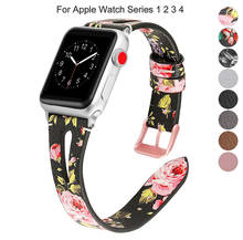 Essidi-Correa de cuero para Apple Watch Series 1, 2, 3, 4, 5, 38mm, 40mm, 42mm, 44mm, pulsera de repuesto para Iwacth 1, 2, 3, 4, 5 2024 - compra barato