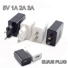 5V 1A 2A 3A USB адаптер для путешествий, зарядное устройство для телефона, адаптер питания, настенное настольное зарядное устройство, портативное зарядное устройство для ЕС/США, E14 2024 - купить недорого